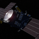An illustration of NASA's Psyche spacecraft in orbit.